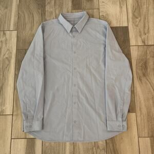 Lululemon Button Up Shirt Men's Sz XL Blue Commission Long Sleeve Stretch Fabric